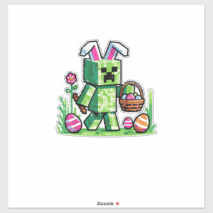 Easter Pixel Gaming Bunny Egg Hunting Boys Kids Yo