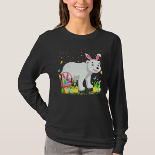 Easter Polar Bear Bunny Egg Hunting Polar Bear Eas T-Shirt