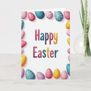 Easter Polka Dot Pattern Card