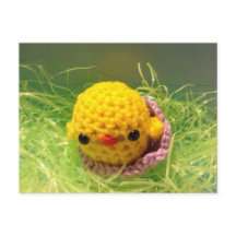 Easter postcard baby chick