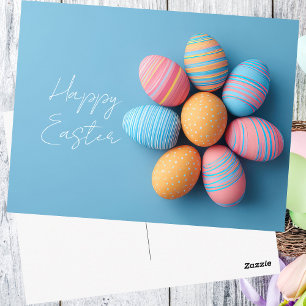 Easter Postcard with Easter Eggs