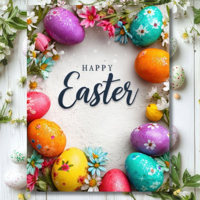 Easter Postcard with Easter Eggs (Creator Uploaded)