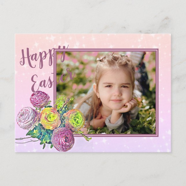 Easter Postcard with Photo (Front)