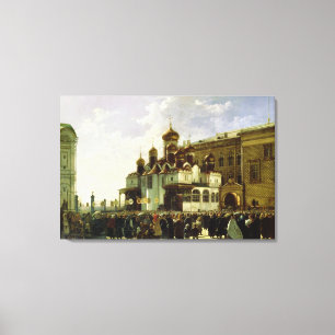 Easter procession at Maria Annunciation Canvas Print