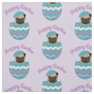 Easter Pug 2 Fabric