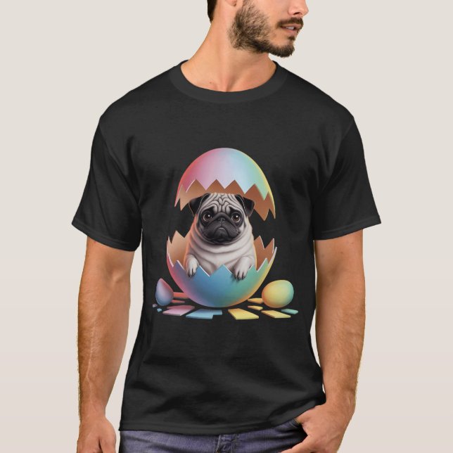 Easter Puggy egg T-Shirt (Front)