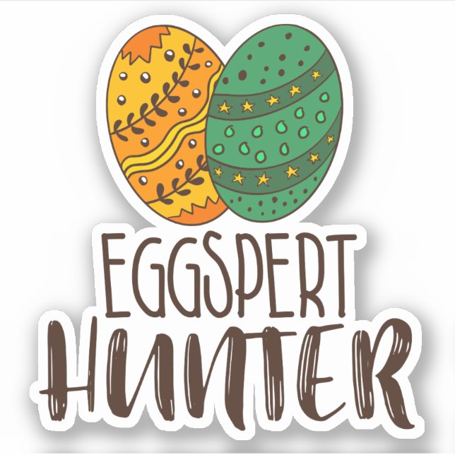 Easter Pun Eggspert Hunter Saying Humour Cute Funn (Front)