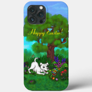 Easter - Puppy Capo and Butterfly iPhone 13 Pro Max Case