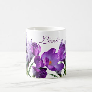 Easter purple crocus flower by Berglind Jewellery Coffee Mug