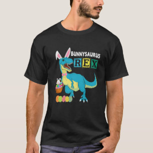 Easter Pyjamas Bunnysaurus T Rex Dino Dabbing Rabb T-Shirt