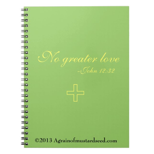 Easter Quotes Spiral Notebook (Front)