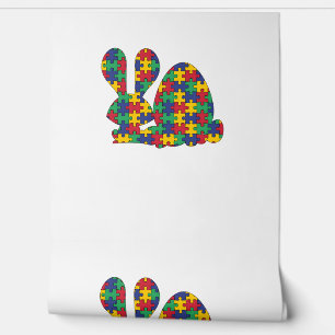 Easter Rabbit Autism Awareness Puzzle Piece Autist Wallpaper