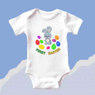 Easter rabbit baby bodysuit
