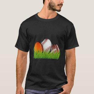 Easter Rabbit Bunny Football Baseball Basketball S T-Shirt