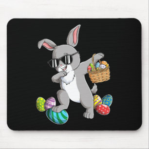 Easter Rabbit Cool Dabbing Bunny Egg Easter Boys G Mouse Pad