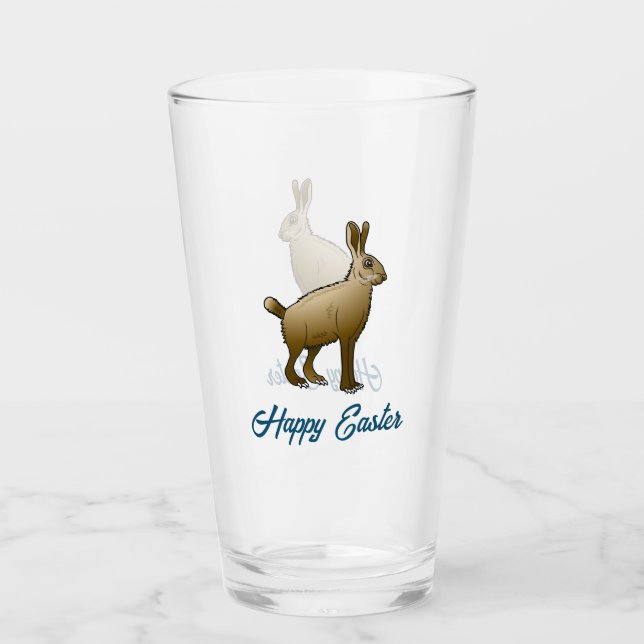 Easter Rabbit Glass (Front)