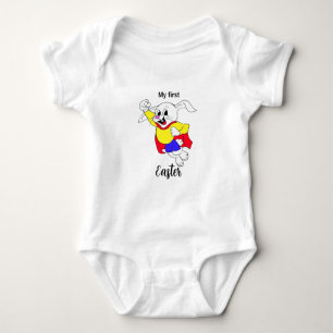 Easter Rabbit Hero Baby Bodysuit