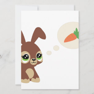 easter rabbit holiday card