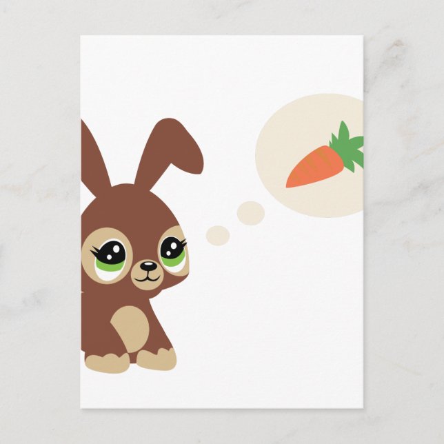easter rabbit holiday postcard (Front)