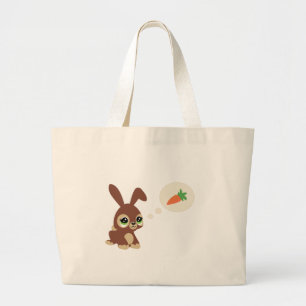 easter rabbit large tote bag