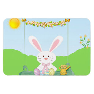 Easter rabbit magnet