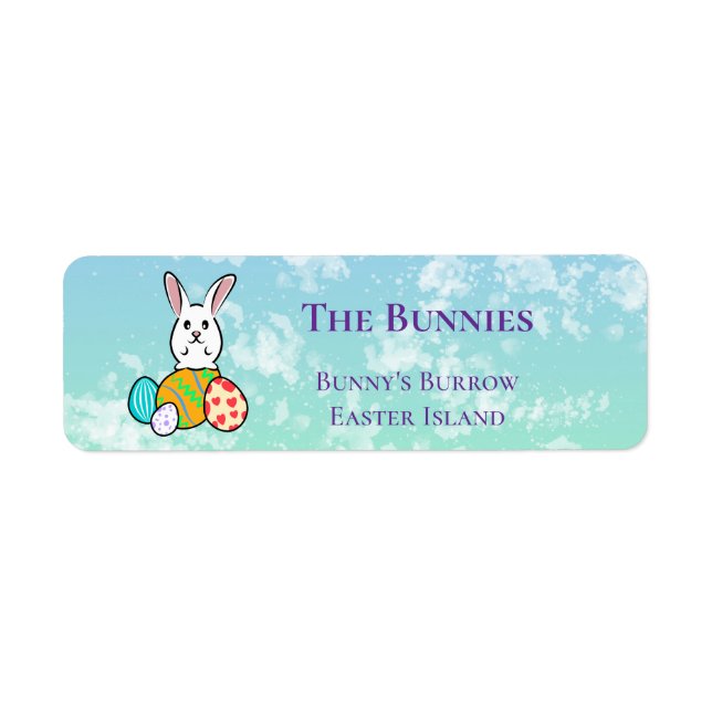 Easter Rabbit on Easter Eggs (Front)