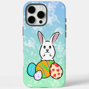 Easter Rabbit on Easter Eggs iPhone 16 Pro Max Case