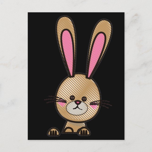 Easter rabbit postcard. postcard (Front)