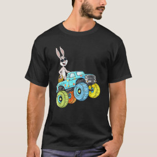 Easter Rabbit Riding Monster Truck Boys Girls Tod T-Shirt