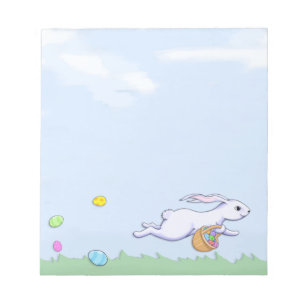 Easter Rabbit Run Notepad
