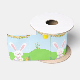 Easter rabbit satin ribbon