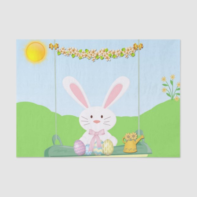 Easter rabbit tissue paper (Front)