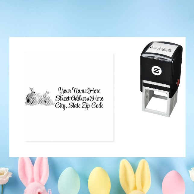 Easter Rabbits & Easter Eggs Self-Inking Stamp (Creator Uploaded)