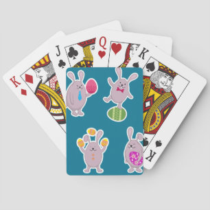 Easter Rabbits Playing Cards