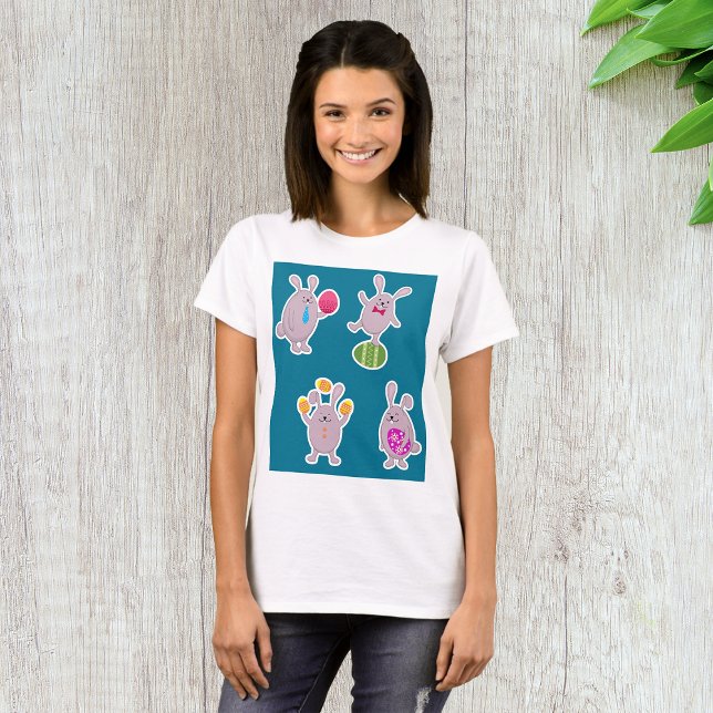 Easter Rabbits Womens T-Shirt (Creator Uploaded)