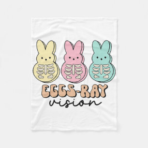 Easter Radiology Bunny Eggs-ray Vision Xray Tech R Fleece Blanket