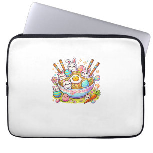 Easter Ramen Cats Cute Anime Happy Easter Day Wome Laptop Sleeve