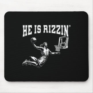 Easter Religion Funny Bysketbyll Jesus Meme He Is  Mouse Pad