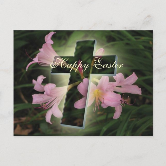 Easter Religious Holiday Postcard (Front)