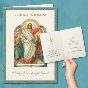 Easter Religious Resurrection Jesus Christian Holiday Card