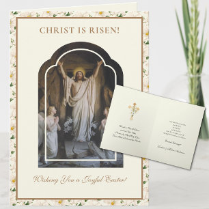 Easter Religious Resurrection Jesus Christian Holiday Card