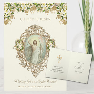 Easter Religious Resurrection Jesus Christian Holiday Card
