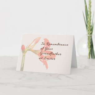 Easter Remembrance Card for Grandfather