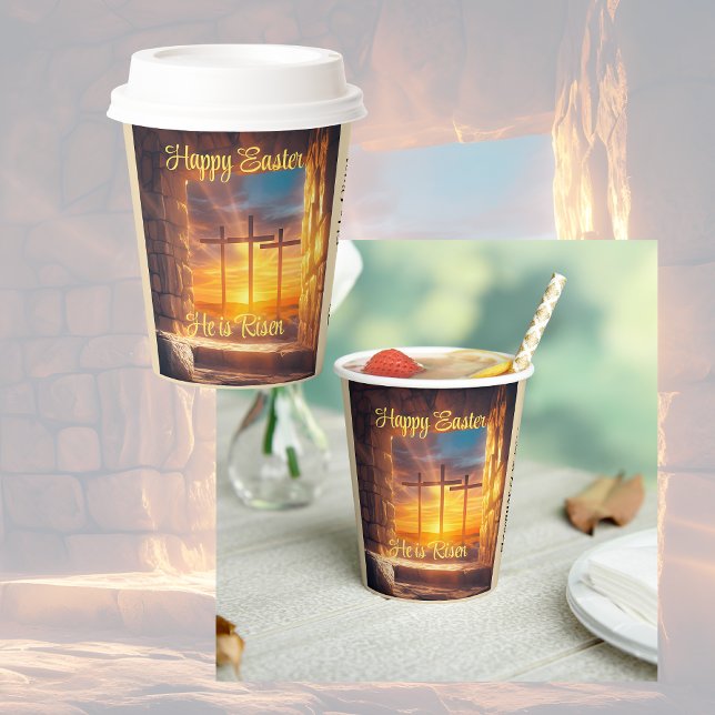 Easter Resurrection Celebration Paper Cups (Creator Uploaded)