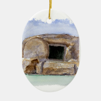 Easter Resurrection Day Empty Tomb Ceramic Tree Decoration