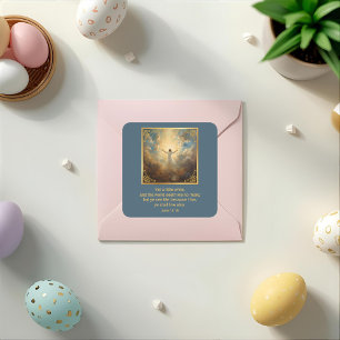 Easter Resurrection Religious  Square Sticker