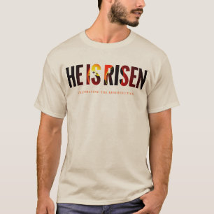 Easter Resurrection Sunday: He Is Risen (Red) T-Shirt