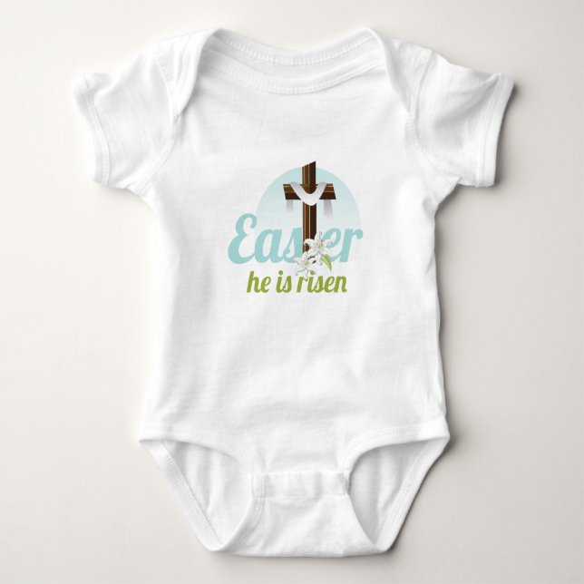 Easter Risen Baby Bodysuit (Front)