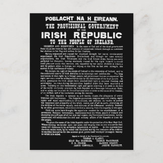 Easter Rising Proclamation of the Irish Republic Holiday Postcard