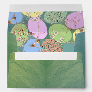 Easter Rose Eggs Self Addressed Envelope